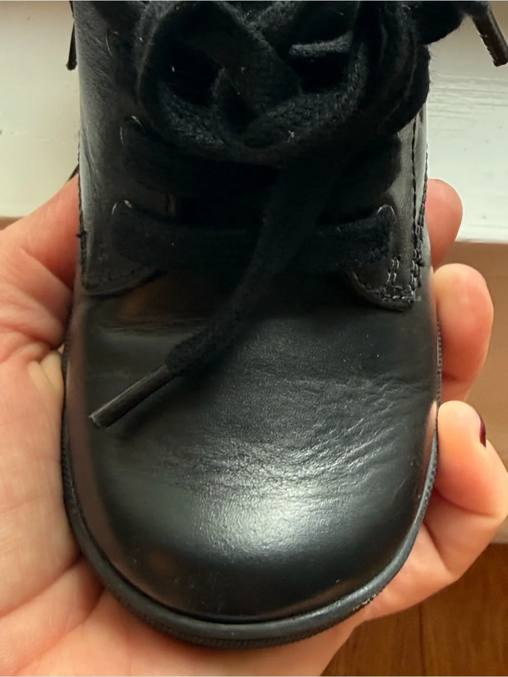 Geox Black Kids Lace-Up Ankle Boots